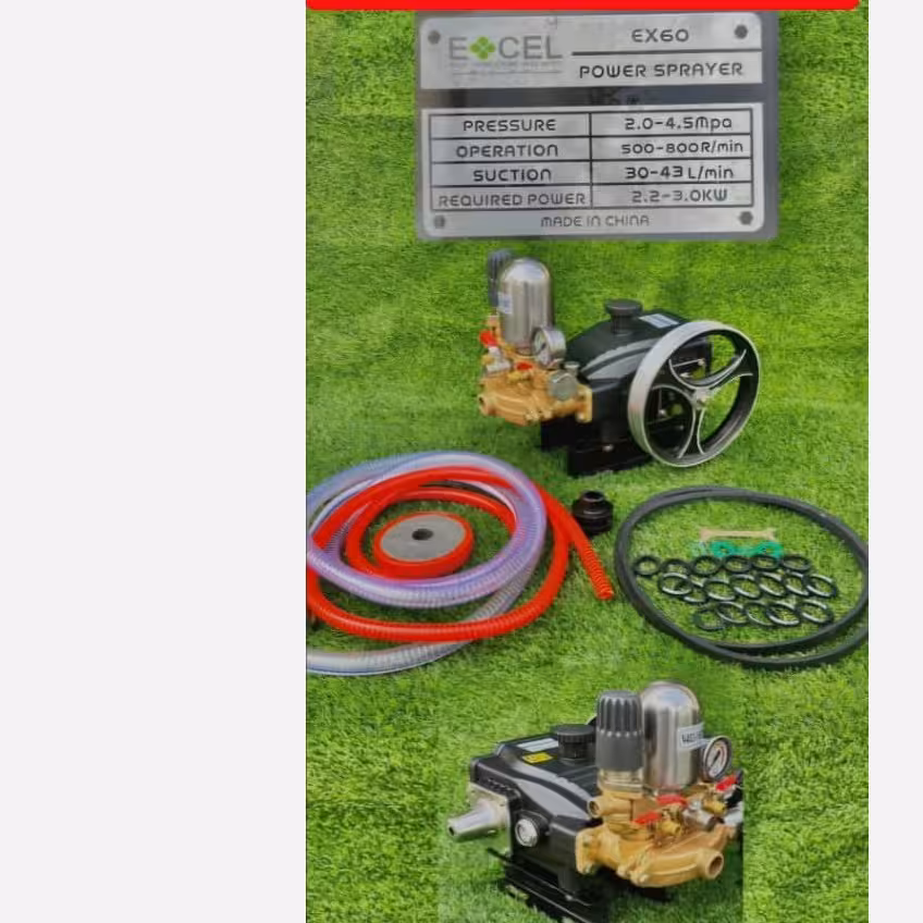 پمپ60 بار اکسل سه شیر مخصوص سمپاشی 