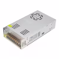 تغذیه سوئیچینگ فلزی 12 ولت 30 آمپر فن دار برند TESLA (مدل 12v-30A)