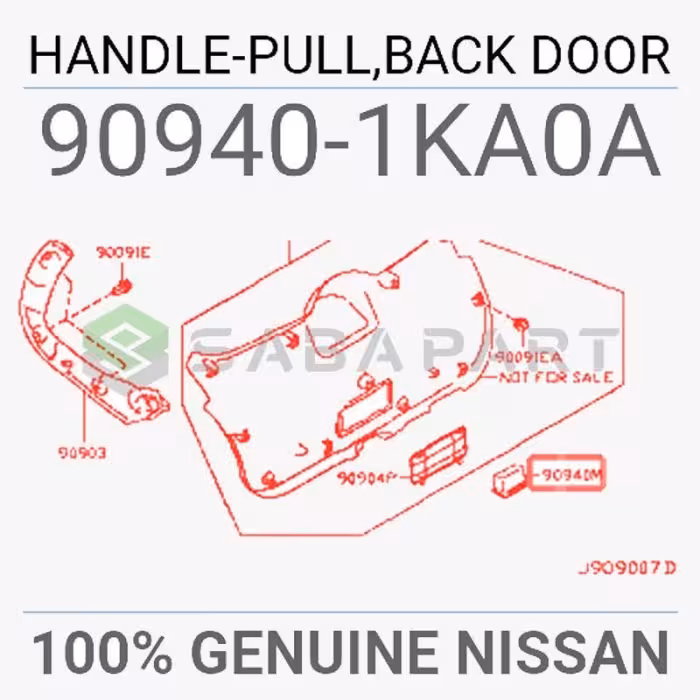 دستگیره صندوق عقب نیسان جوک منطقه آزاد – محصول اصلی