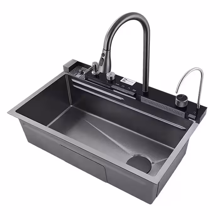 سینک ظرفشویی استیل توکار مدل پیانویی