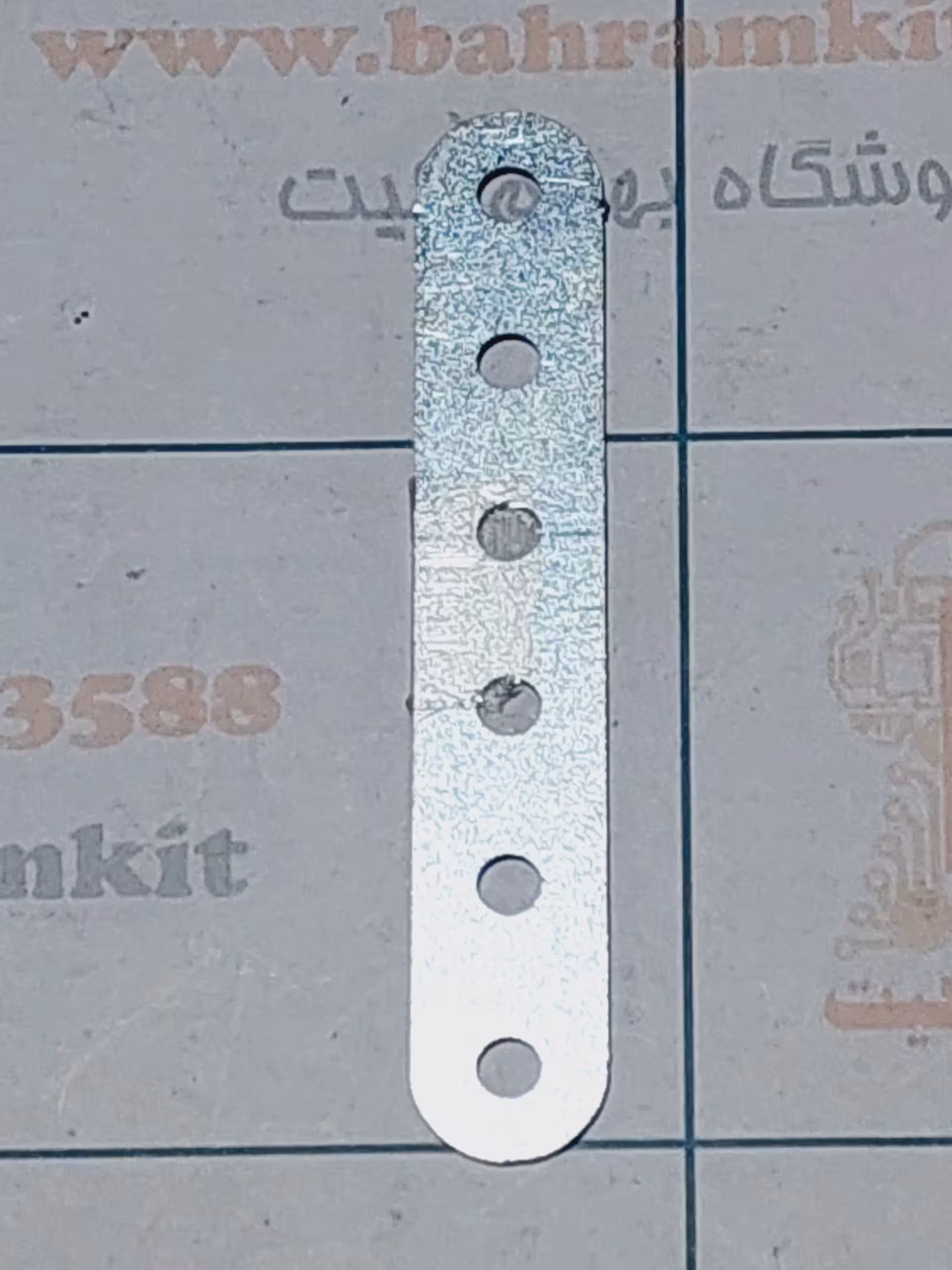 سازه فلزی تسمه 6 سوراخ بسته 4 تایی