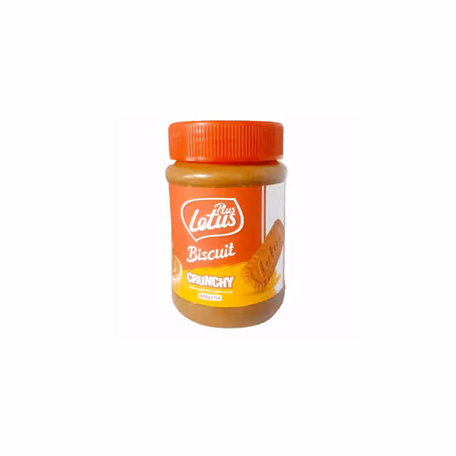 کرم بیسکویت لت آس پلاس مدل Crunchy وزن 400 گرمی