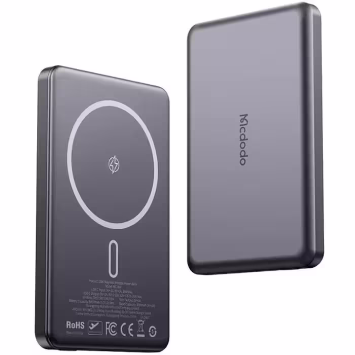 پاوربانک وایرلس مگ سیف 20 وات، 5000 میلی آمپر، مک دودو MC-464 Mcdodo Metal Ultra-Thin