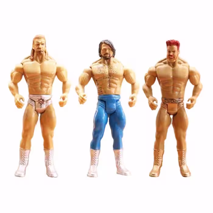 ست 3 عددی اکشن فیگور کشتی کج | WWE | سری 1