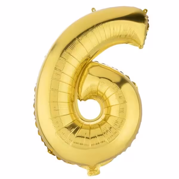 بادکنک فویلی عدد شش