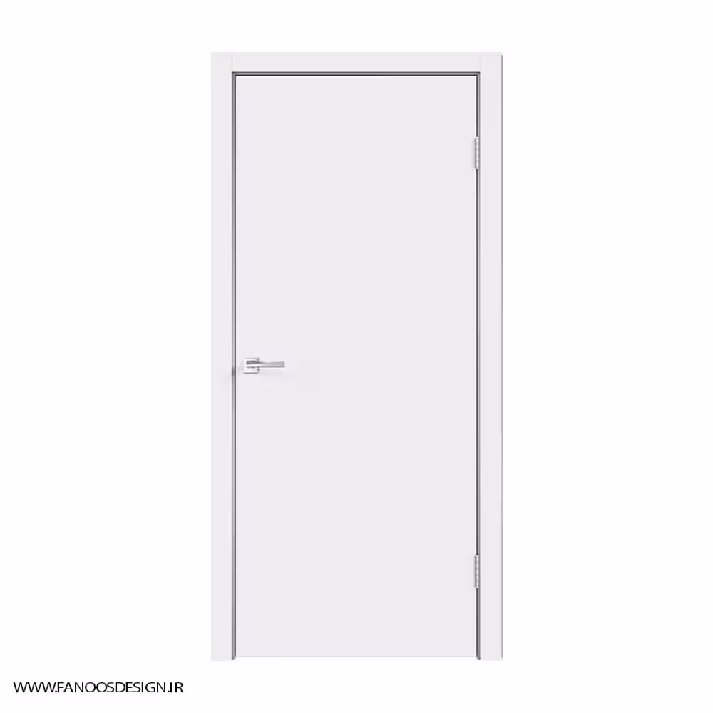 درب اتاق خواب ساده سفید کد 1149
