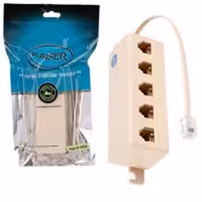 تبدیل 1به5  تلفن با کابل متصل Kaiser