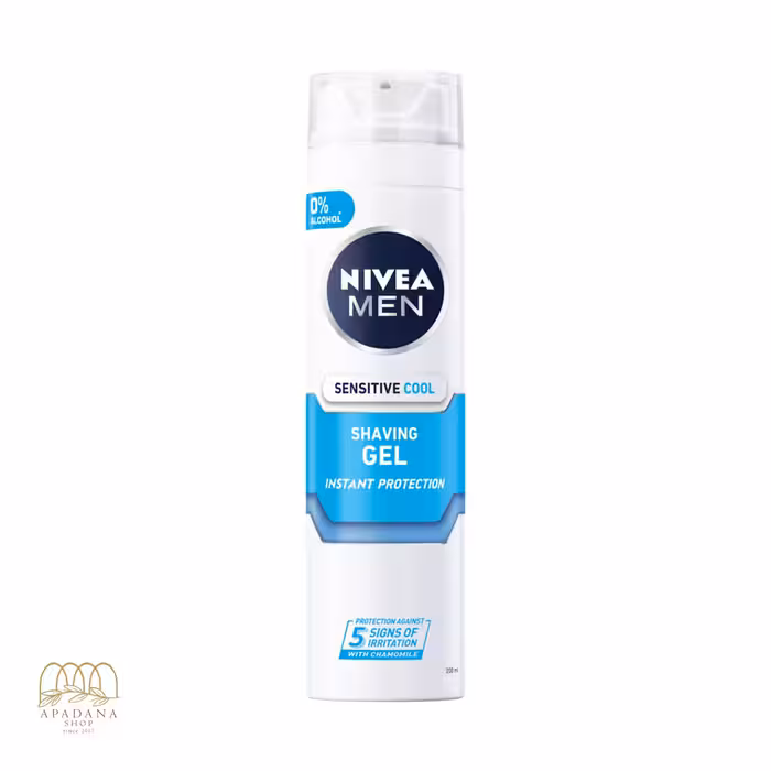 ژل اصلاح و خنک کننده پوست های حساس آقایان نیوآ مدل Sensitive Cool حجم 200 میل