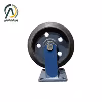 چرخ آهنی لاستیکی A ثابت قطر 300 میلی متر