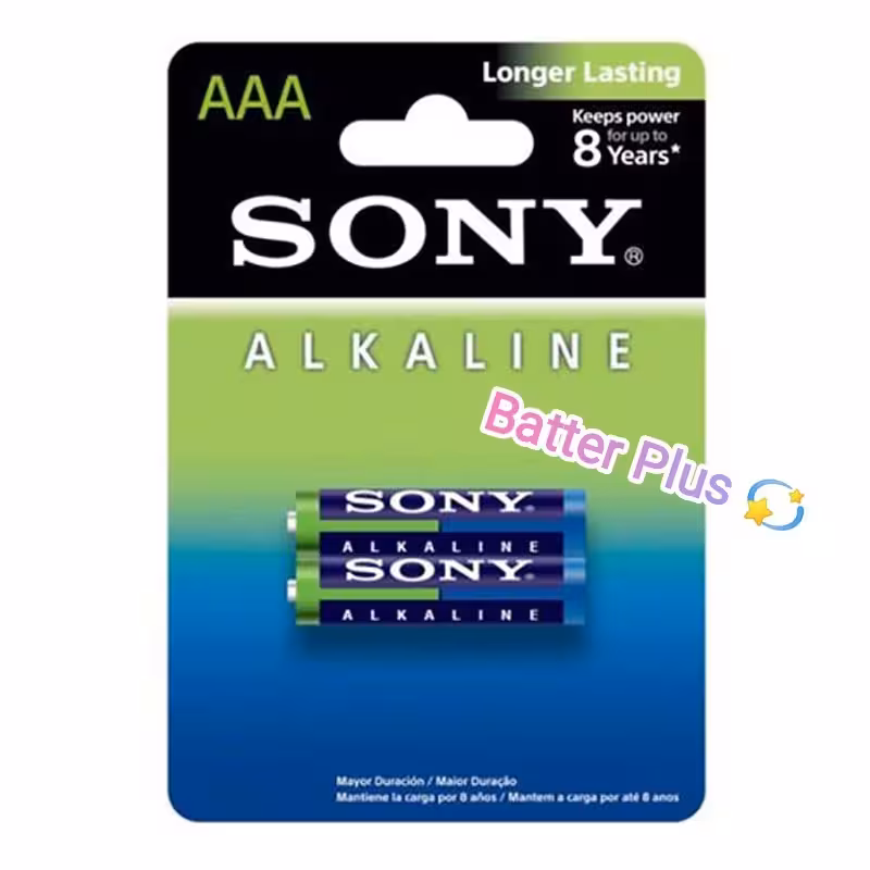 باتری نیم قلمی AAA سونی اصل آلکالاین کارت 2 تایی و بسته ی12 کارتی | amazonchi