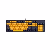 صفحه کلید گیمینگ باسیم رپو مدل V500PRO (2024) Yellow/Blue • سوئیچ نقره‌ای