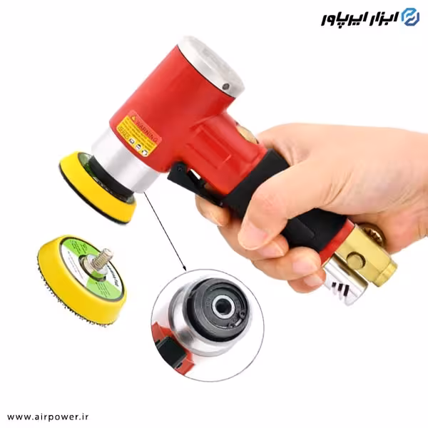 سنباده زن بادی سرکج اوربیتال مینی مدل AT-7337