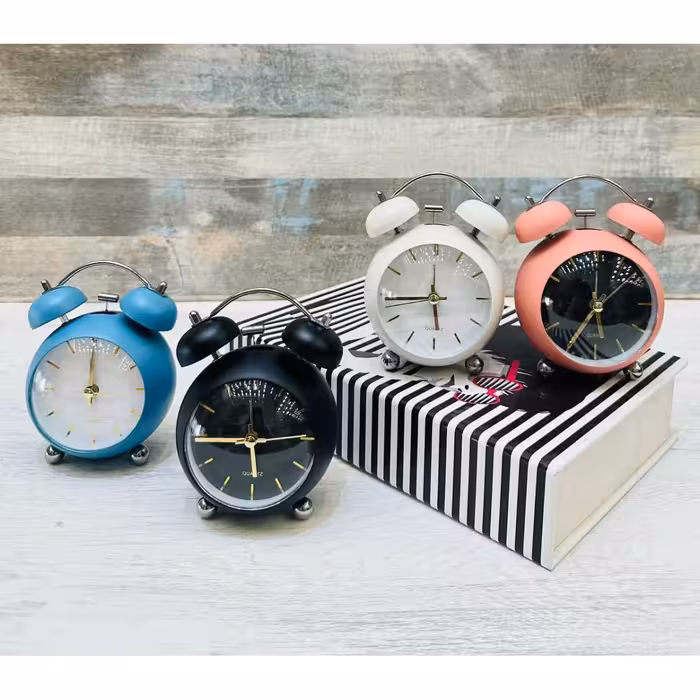 ساعت رومیزی گرد تپل کوچک کد 103809