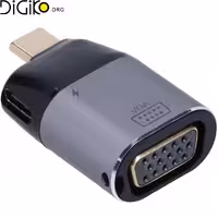 تبدیل تایپ سی به VGA   PD مارک MINI TECH