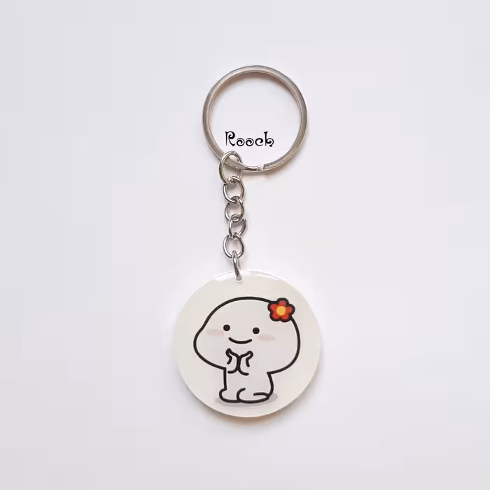 جاسوییچی رزینی طرح فانتزی  مناسب اویز کیف و کوله