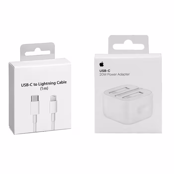 شارژر آیفون 20 وات مدل B/A به همراه کابل