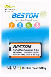 باتری تلفن بی‌سیم بستون مدل BST-P105 ظرفیت 850 میلی‌آمپر ساعت