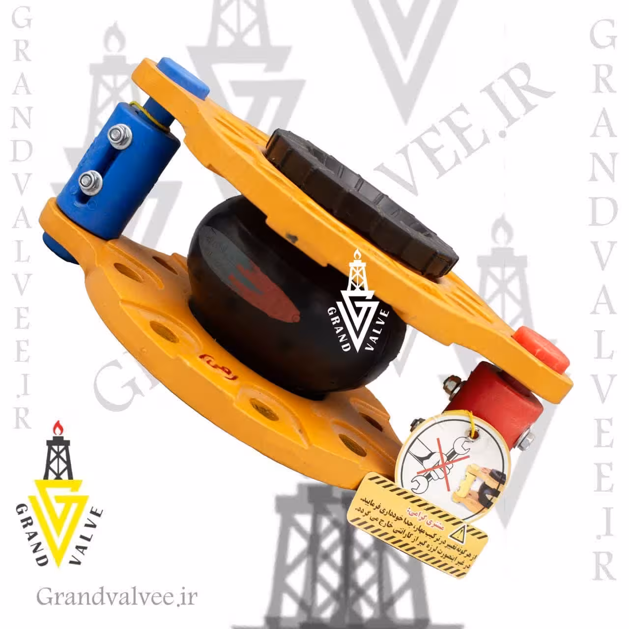 لرزه گیر &quot;5 اینچ  PN16 آبی 16بار 60 درجه