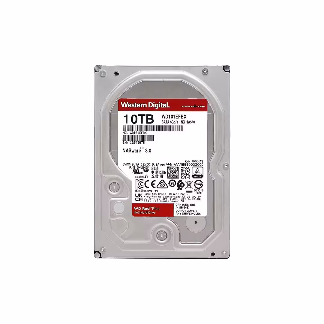 هارد اینترنال وسترن دیجیتال قرمز Red Plus ظرفیت 10 ترابایت