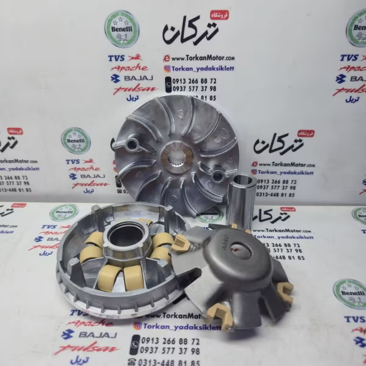 پولی ( فولی ) مقابل کلاچ جلو موتور طرح کلیک شتاب دهنده کامل