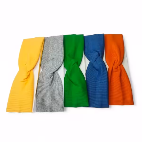 هدبند تل کبریتی رنگی گره ای