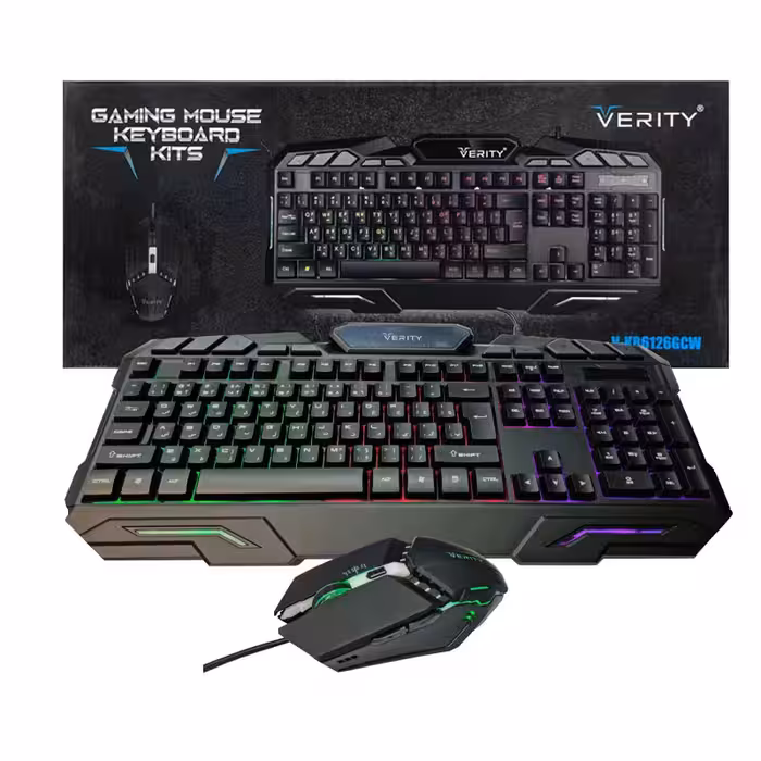 کیبورد و ماوس گیمینگ وریتی مدل V-KB6126GCW