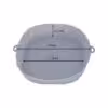 ظرف سیلیکونی سرخ کن هواپز 18 سانتی Reusable Air Fryers Oven Baking Tray طوسی