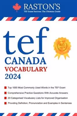 خرید کتاب TEF Canada Vocabulary – 1000 Essential Words for Success in TEF Exam   Practice Questions & Answers