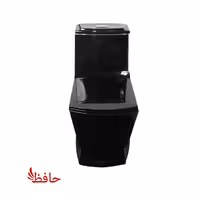 توالت فرنگی مروارید مدل مگا مشکی براق درجه 1