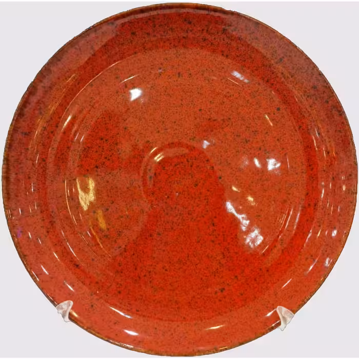 دیس سرامیکی گرد 32 دوریکا قرمز خالدار