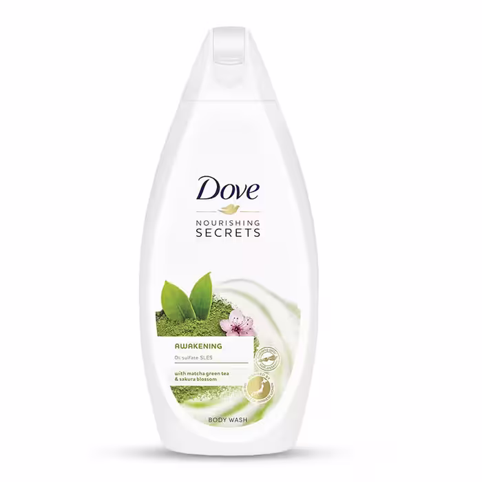 شامپو بدن عصاره چای سبز و شکوفه ساکورا nourishing secrets داو حجم 500 میل