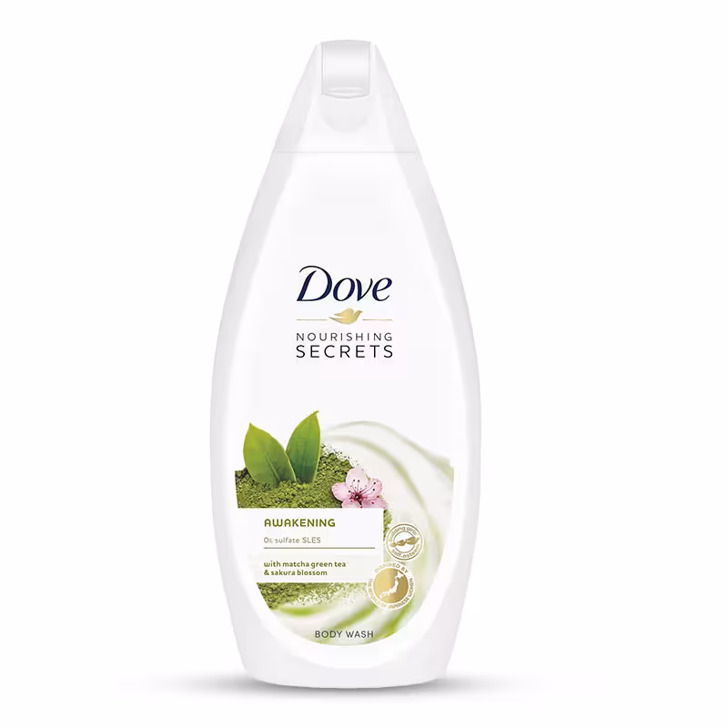 شامپو بدن عصاره چای سبز و شکوفه ساکورا nourishing secrets داو حجم 500 میل
