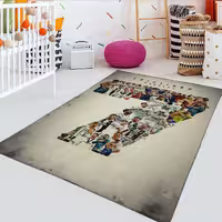فرش چاپی، طرح فوتبال، مدل رونالدو، کد WA-3743
