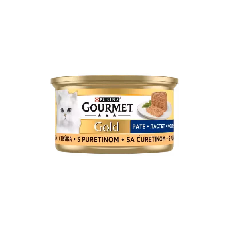 کنسرو گربه پته بوقلمون برند Gourmet گورمت 85 گرمی