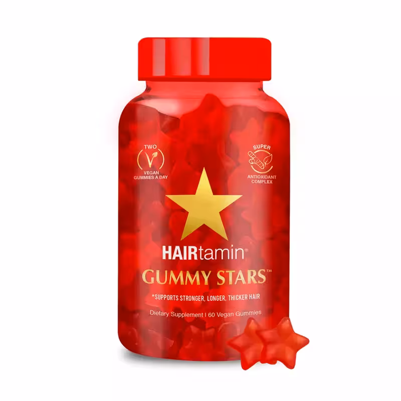 پاستیل تقویتی مو هیرتامین گیاهی مدل Gummy Stars