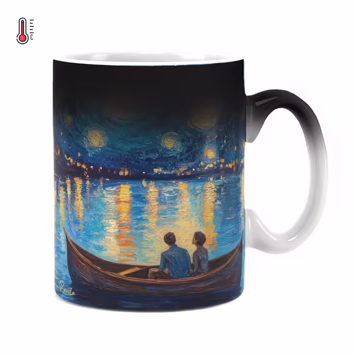 ماگ حرارتی راویتا طرح عاشقانه ونگوک Van Gogh Love کد 3820