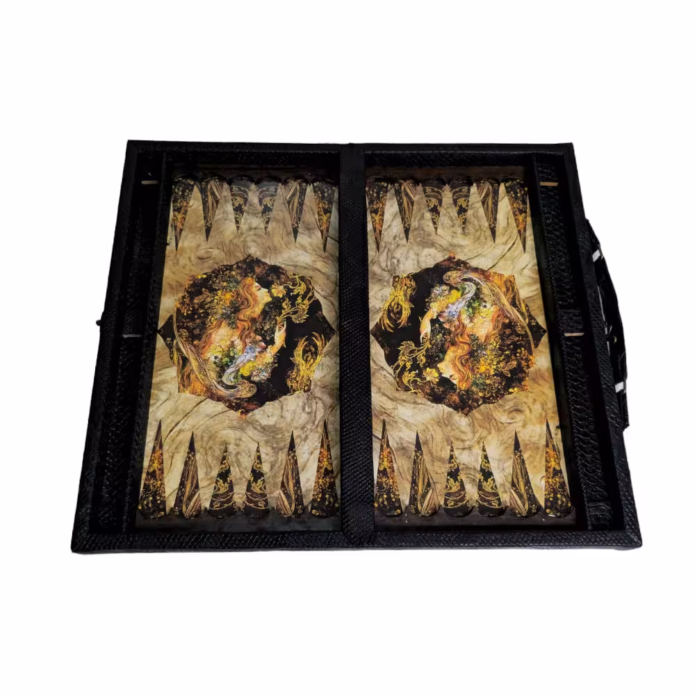 تخته نرد چاپی جا مهره دار کد A102