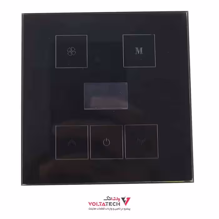 کلید ترموستات دیجیتال لمسی و WIFI رنگ مشکی
