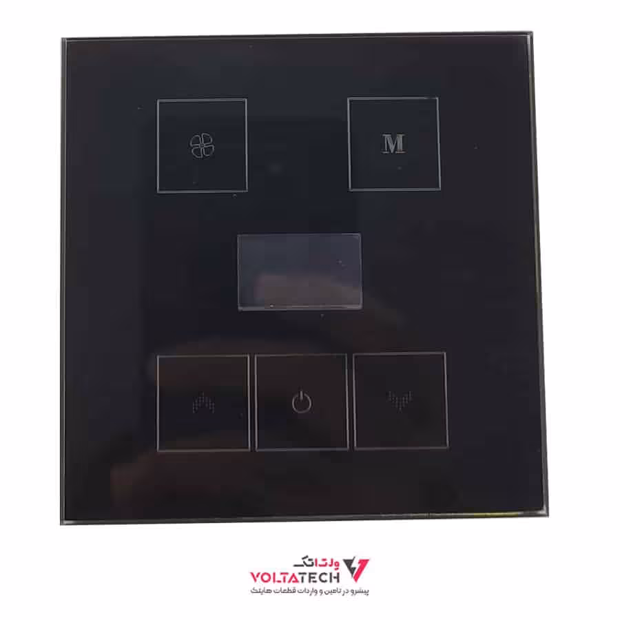 کلید ترموستات دیجیتال لمسی و WIFI رنگ مشکی