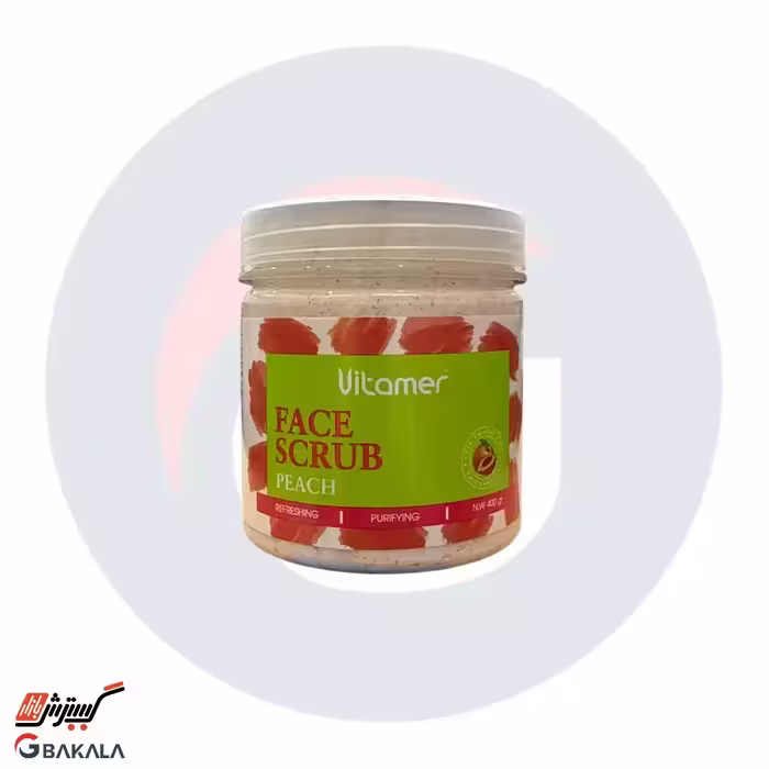 ماسک اسکراب نرم کننده صورت هلو ویتامر 400 گرمی
