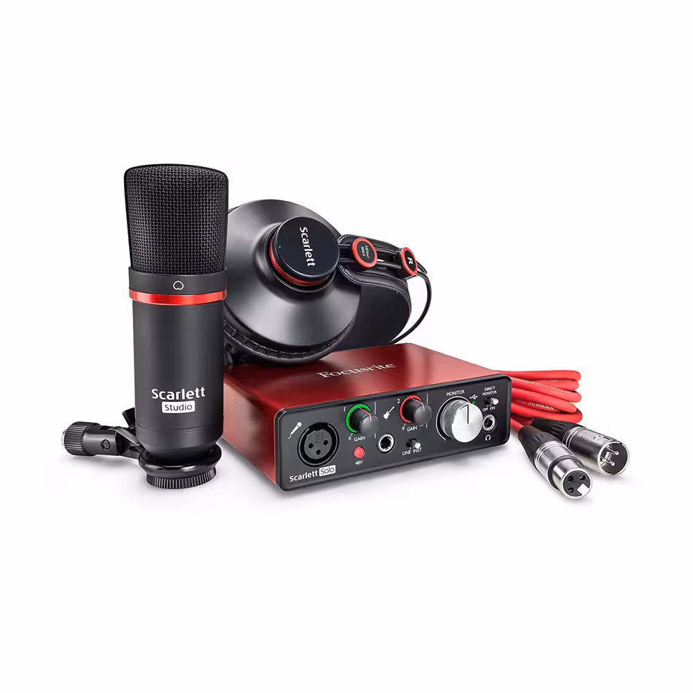 پکیج استودیویی Focusrite Scarlett Solo G2