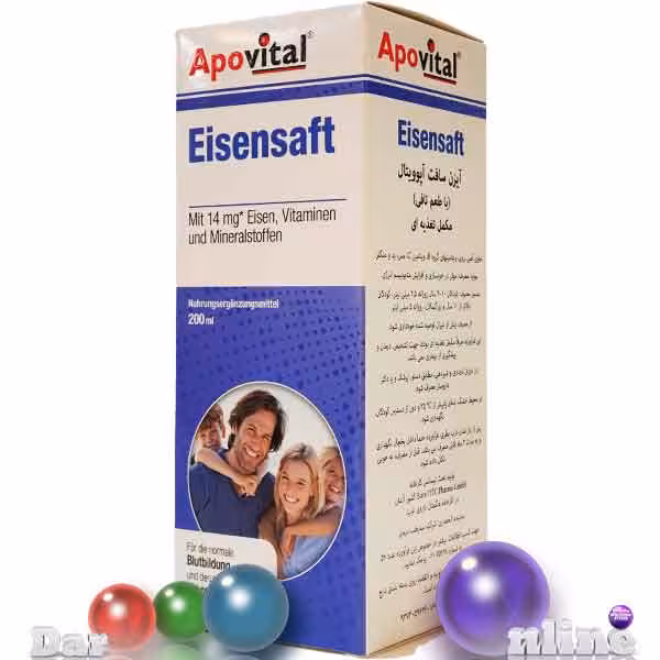 ایزن سافت آهن14م آپوویتال شربت200میلی لیتری