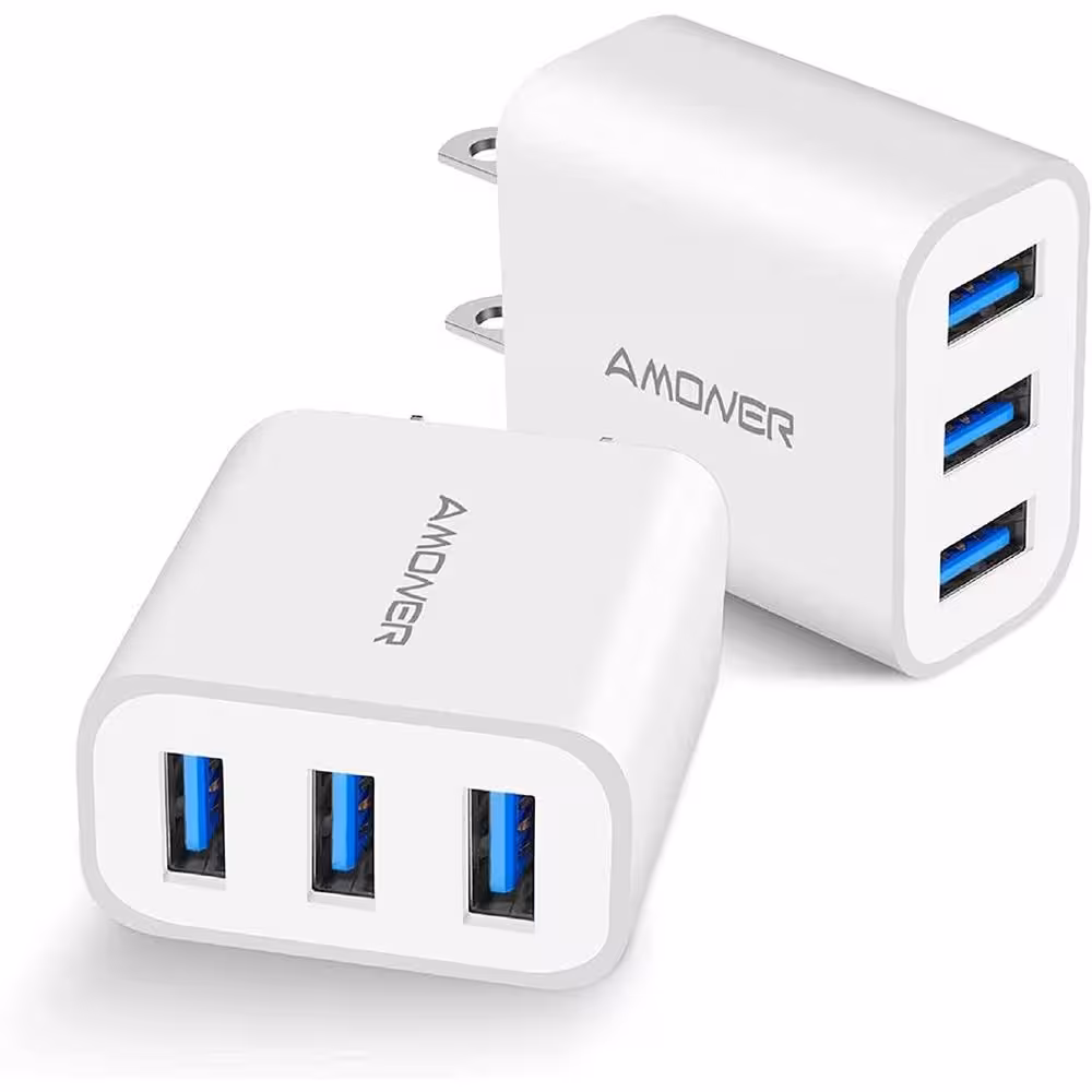 آداپتور شارژر 15W دارای 3 پورت USB