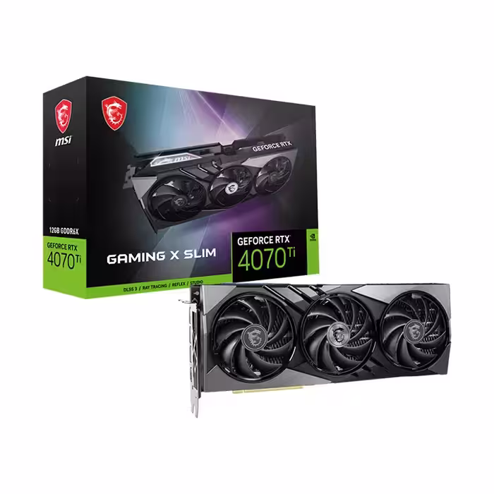 کارت گرافیک ام اس ای GeForce RTX 4070 TI 12GB GAMING X SLIM