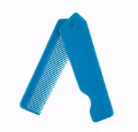 شانه جیبی تاشو آبی رنگ