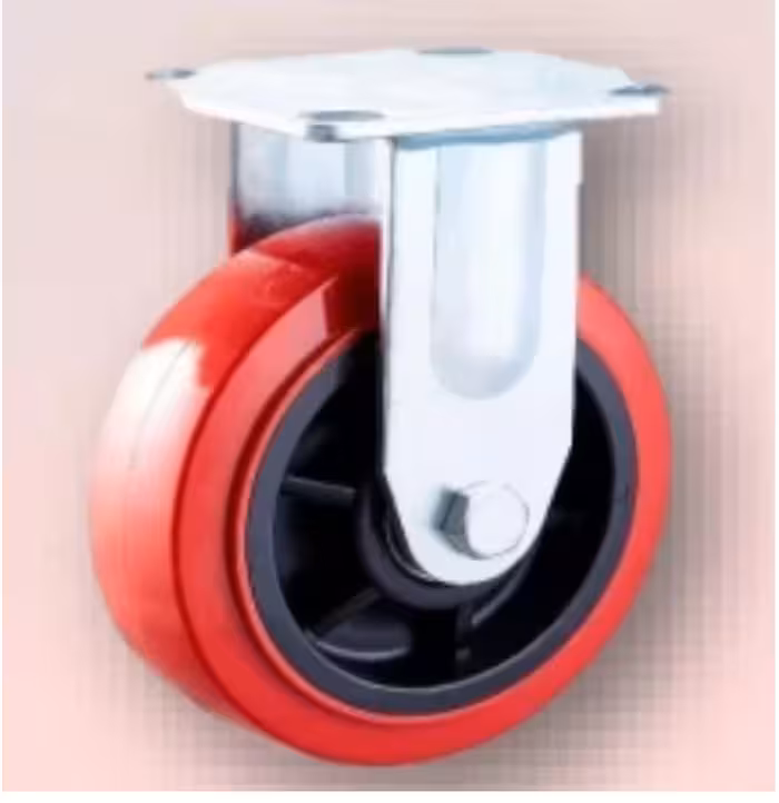 چرخ صنعتی گردان پلی آمید  سایز 100 ثابت