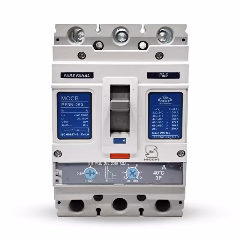 کلید اتوماتیک کمپکت موتوردار پارس فانال مدل PF3N-250-M ولتاژ موتور 220