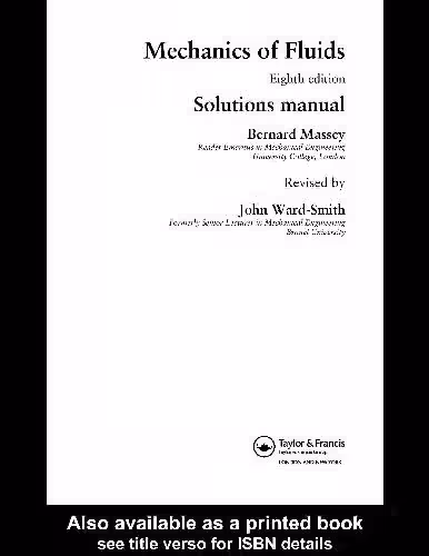 خرید و دانلود نسخه کامل کتاب Mechanics of Fluids. Solutions Manual