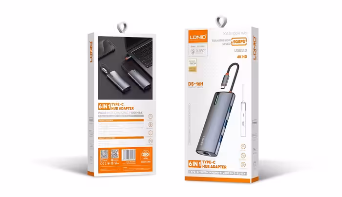 هاب Type C الدینیو Ldnio DS-16U