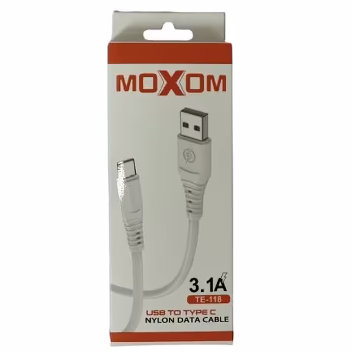 کابل شارژ تایپ سی Moxom TE-118